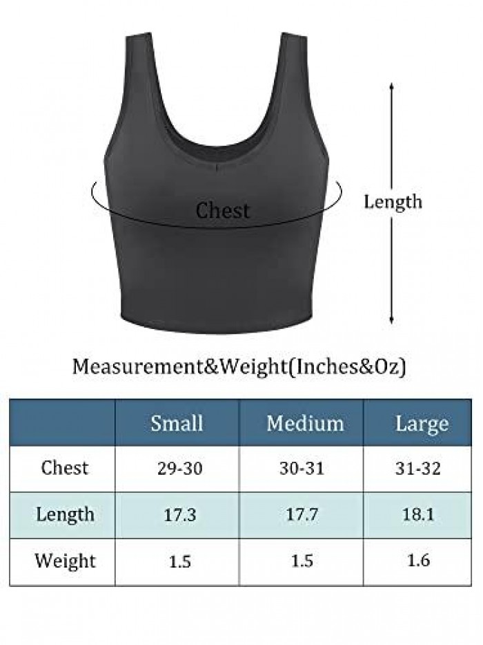 6 Pieces Women Basic Workout Crop Tank Tops Sleeveless Racerback Sport Tank Top for Women Yoga Running 