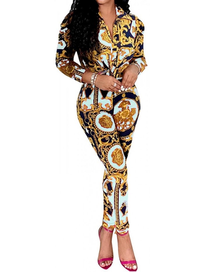 Piece Outfits for Women Long Sleeve Top Long Pants Sets Sexy Ladies Clubwear 