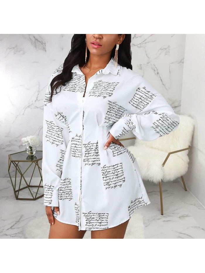 Dresses for Women Buchona Outfit Blouses Fashion 2022 Long Sleeve Floral Print Loose Collar Sexy Tops 