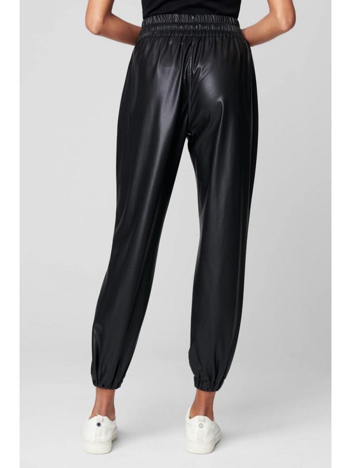 Womens Vegan Leather Joggers, Fashionable & Stylish Pants 