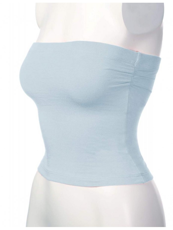 Tube Crop Tops Strapless Cute Sexy Cotton Tops 