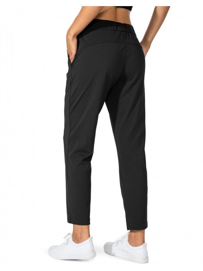 Gradual Women's Pants with Deep Pockets 7/8 Stretch Sweatpants for Women Athletic, Golf, Lounge, Work 