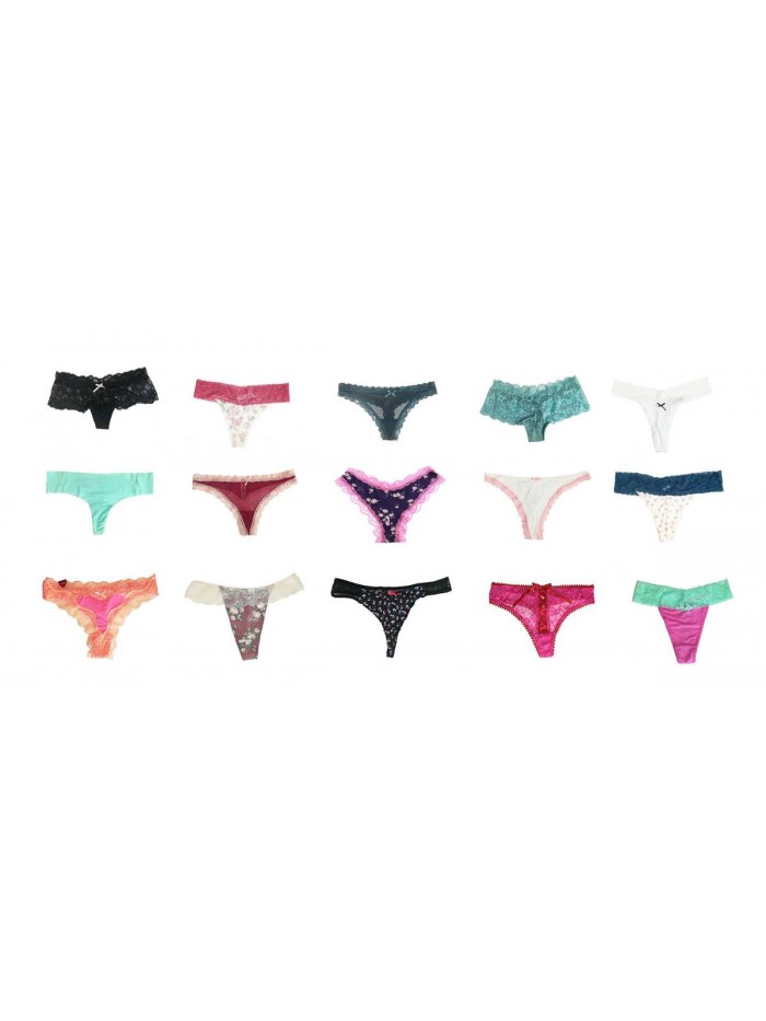 Women Variety of Underwear Pack T-Back Thong G-String Panties 