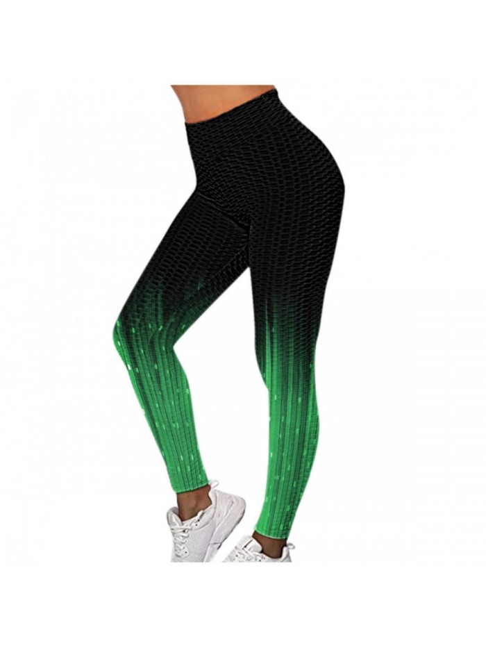 Butt Lifting Leggings,High Waisted Butt Lifting Tummy Control Exercise Fitness Running Stretch Yoga Pants 