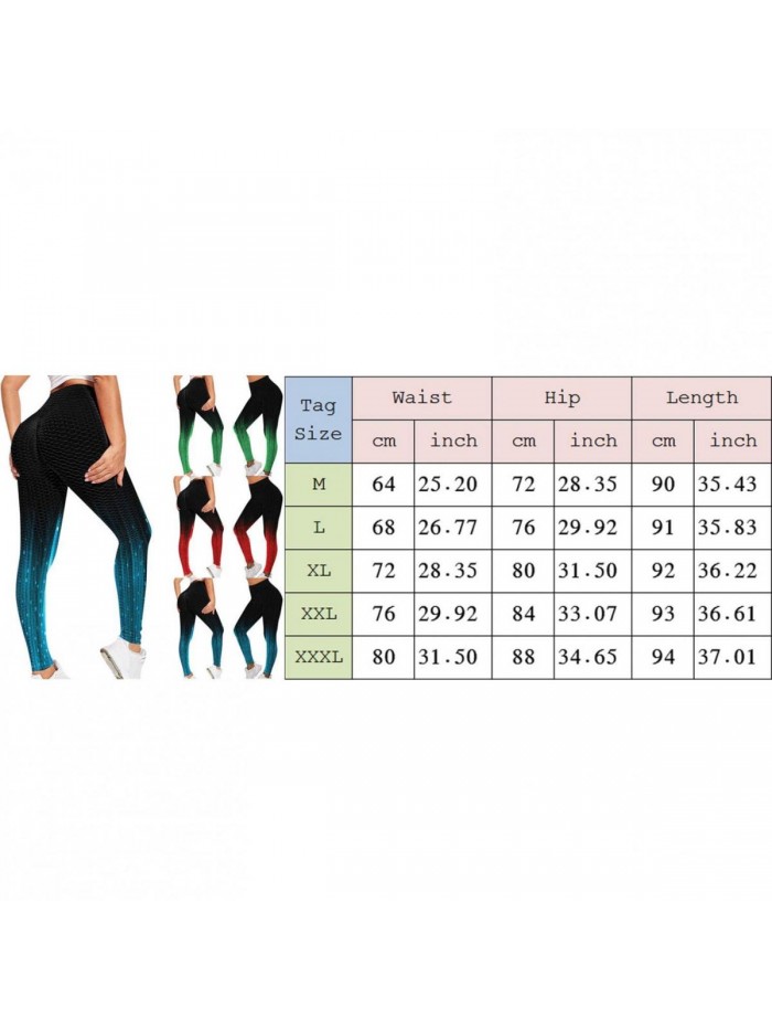 Butt Lifting Leggings,High Waisted Butt Lifting Tummy Control Exercise Fitness Running Stretch Yoga Pants 