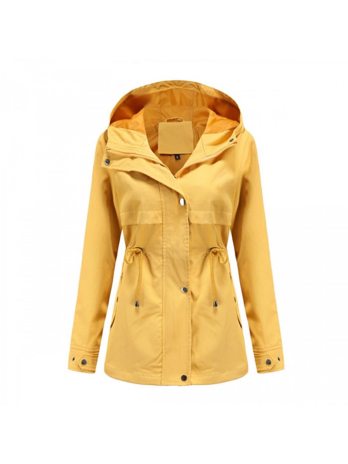 Autumn Clothes Women Casual Waterproof Thin Windbreaker Hiking Raincoat Outdoor Jackets Female Hooded Coat 