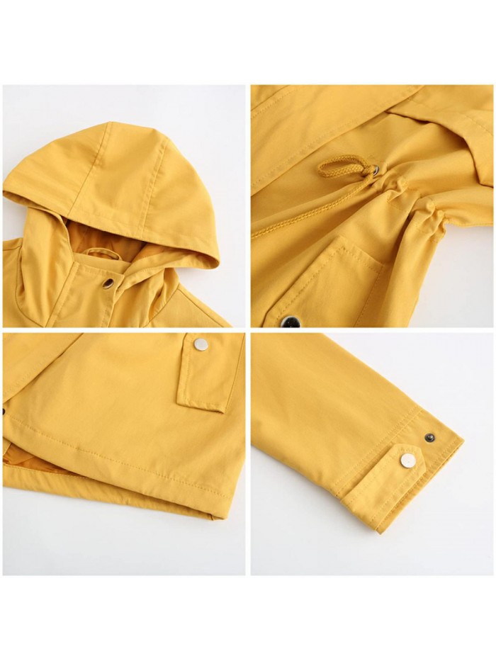 Autumn Clothes Women Casual Waterproof Thin Windbreaker Hiking Raincoat Outdoor Jackets Female Hooded Coat 