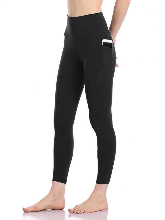 Women's High Waisted Yoga Pants 7/8 Length Leggings with Pockets 