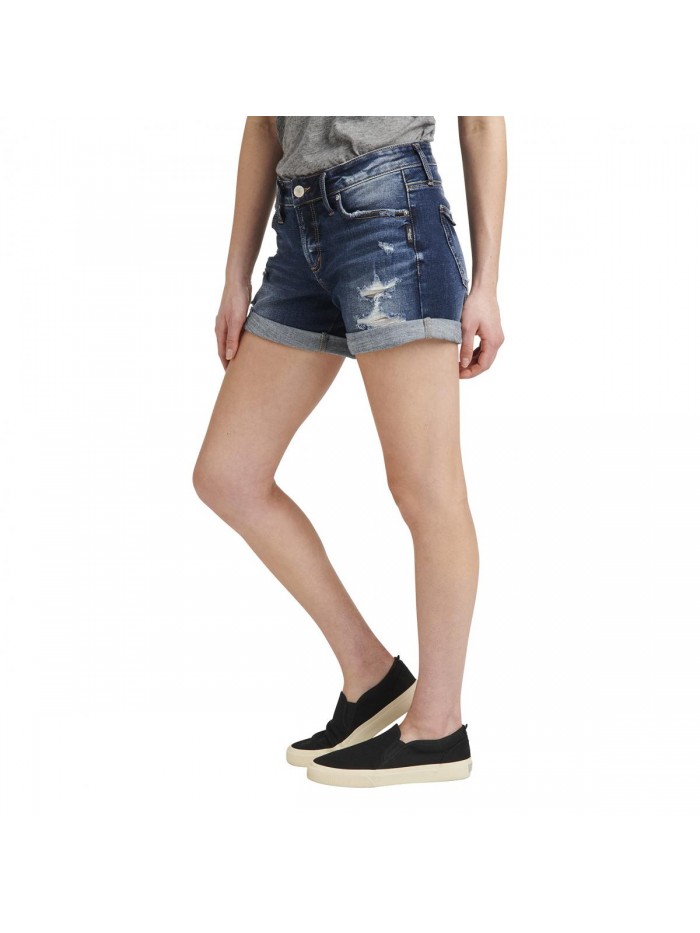 Jeans Co. Women's Boyfriend Mid Rise Short 