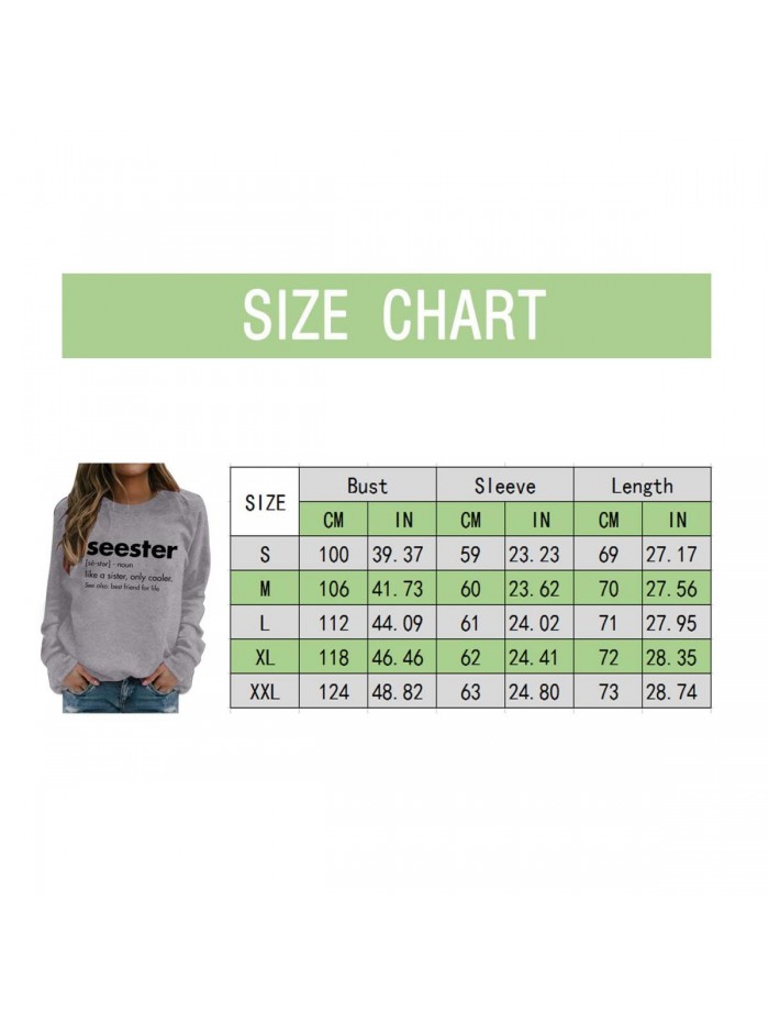 Sweatshirt for Women Seester Worlds Graphic Shirt Crewneck Pullover Long Sleeve Shirts Lightweight Tops 