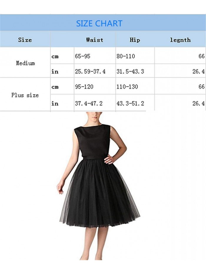 5 Layers Tulle Skirt - Tea Length High Waist Bridal Midi Skirt Tutu forWedding Party Evening 