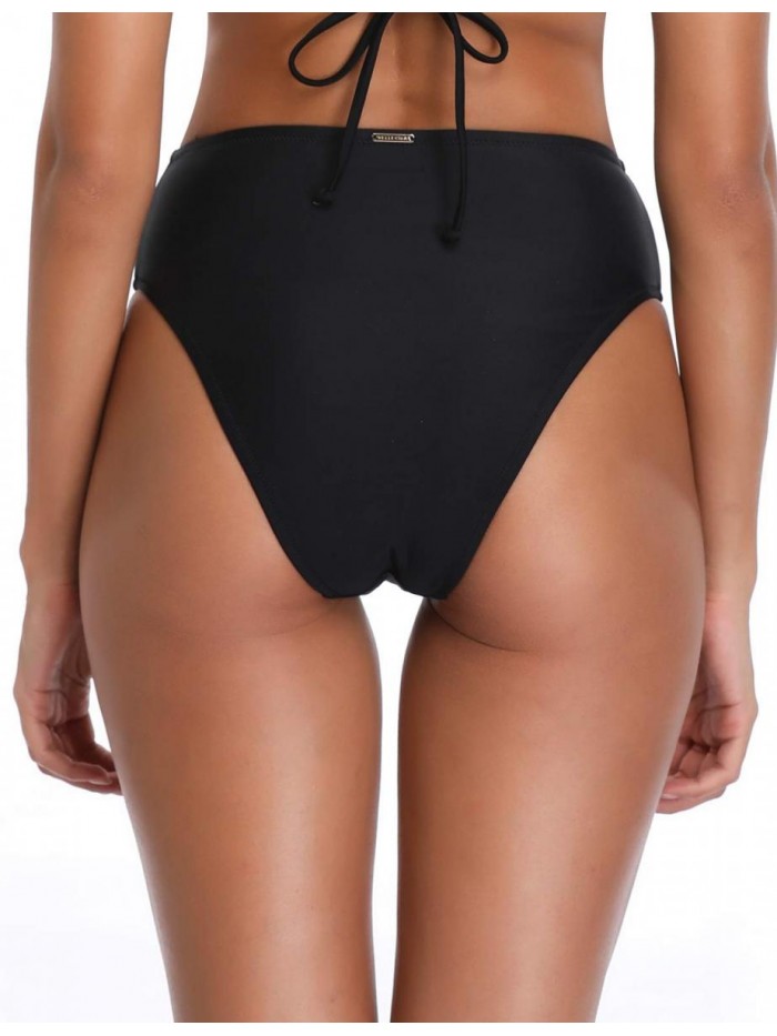 Women's High Cut High Waisted Bikini Bottom 