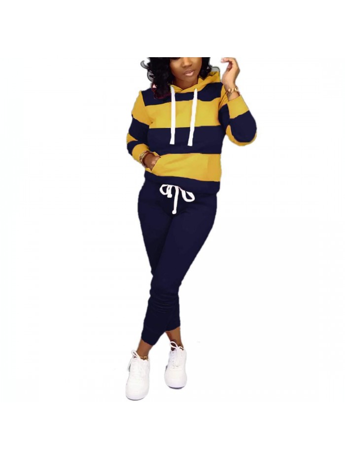 Womens 2 Piece Outfits Casual Sweatsuits Pants Set 