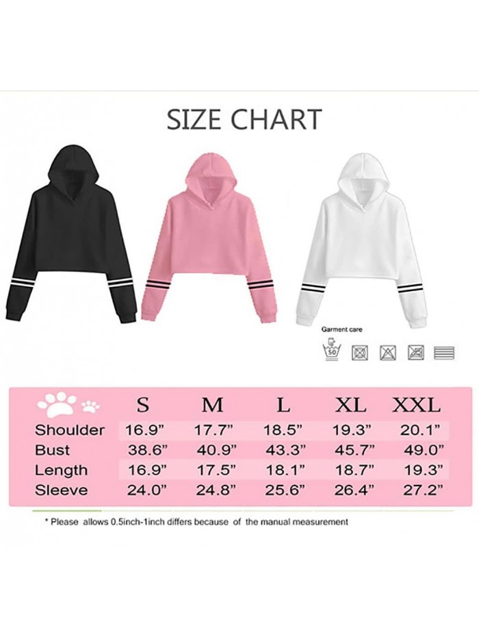 Tops Sweatshirt for Women, Moriah Elizabeth Merch Pullover Cropped Hoodie Workout Striped Sleeve Drawstring Sweatshirt 