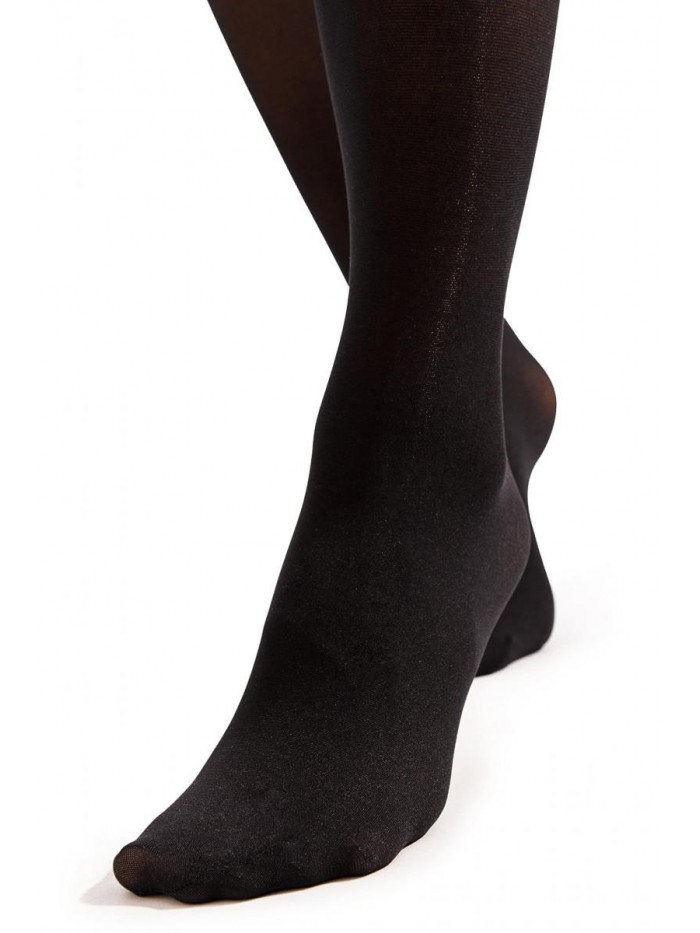 Opaque Microfibre Tights for Women - Invisibly Reinforced - Footed Pantyhose High Waist for Women 40Den [Made In Italy] 