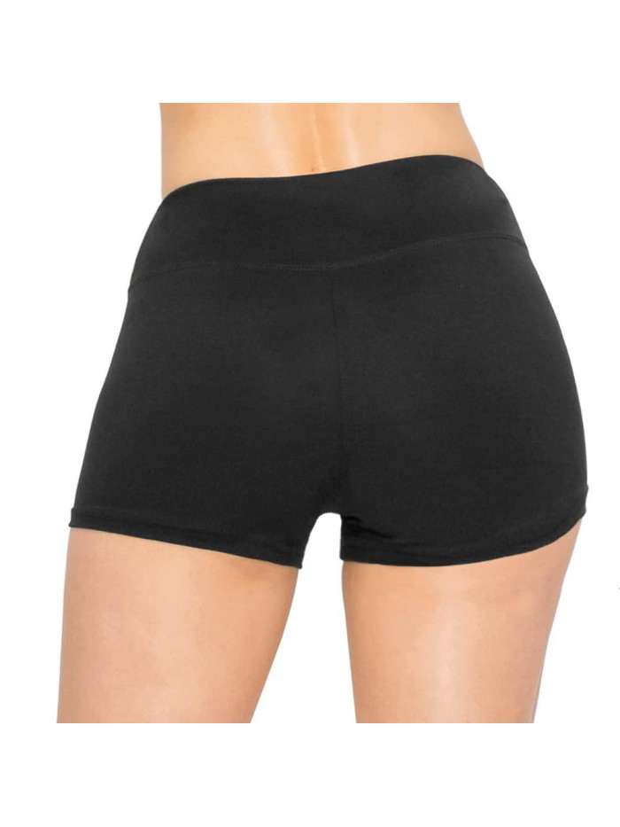 ALWAYS Women Workout Yoga Shorts - Premium Buttery Soft Solid Stretch Cheerleader Running Dance Volleyball Short Pants