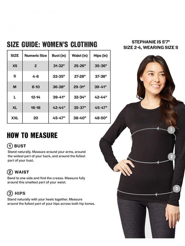 32 DEGREES Heat Womens Ultra Soft Thermal Lightweight Baselayer Scoop Neck Long Sleeve Top