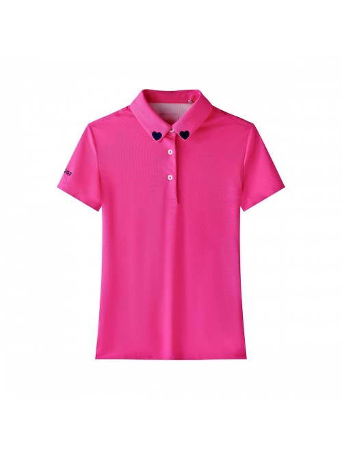 Women Golf Polo Shirt Lady Casual Sports Gym Work ...