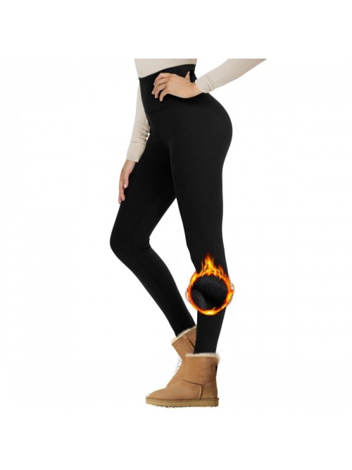 Fleece Lined Leggings Women - High Waisted Winter ...