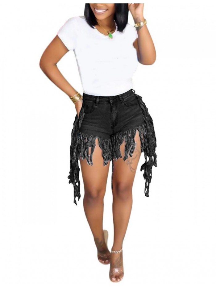 Bota High Waist Butt Lifting Push Up Ripped Distressed Denim Shorts 