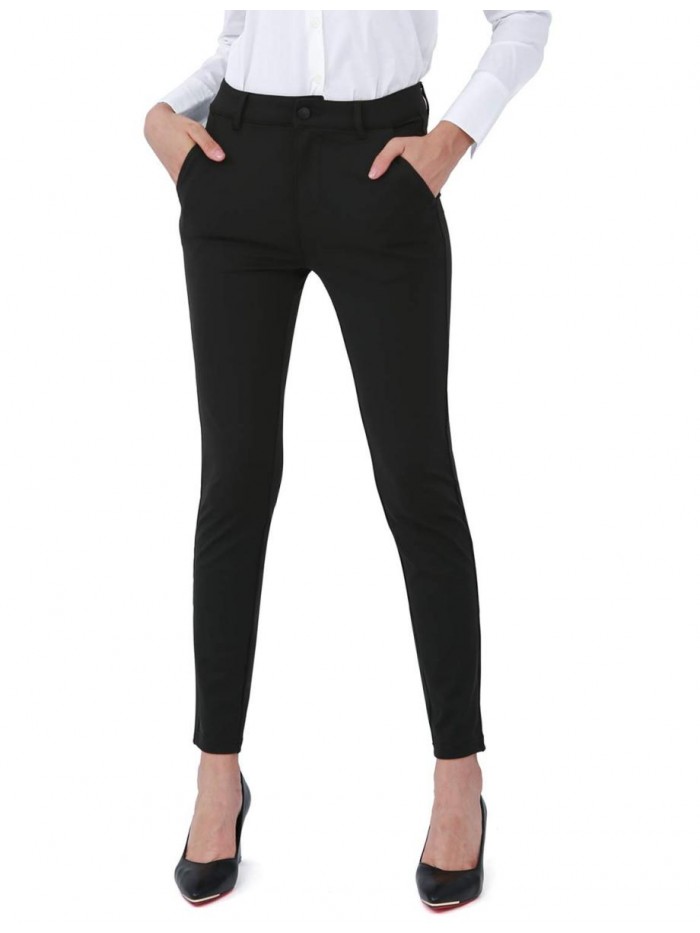 Dress Pants for Women Business Casual Stretch Skinny Work Pants with Pockets 