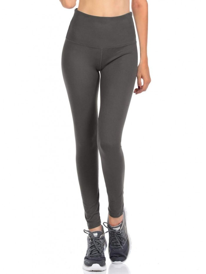 Collection Women Faux Leather Leggings Pants Fleece-Lined Sexy Uplifting Hip High Waist Tummy Control BAT 1 