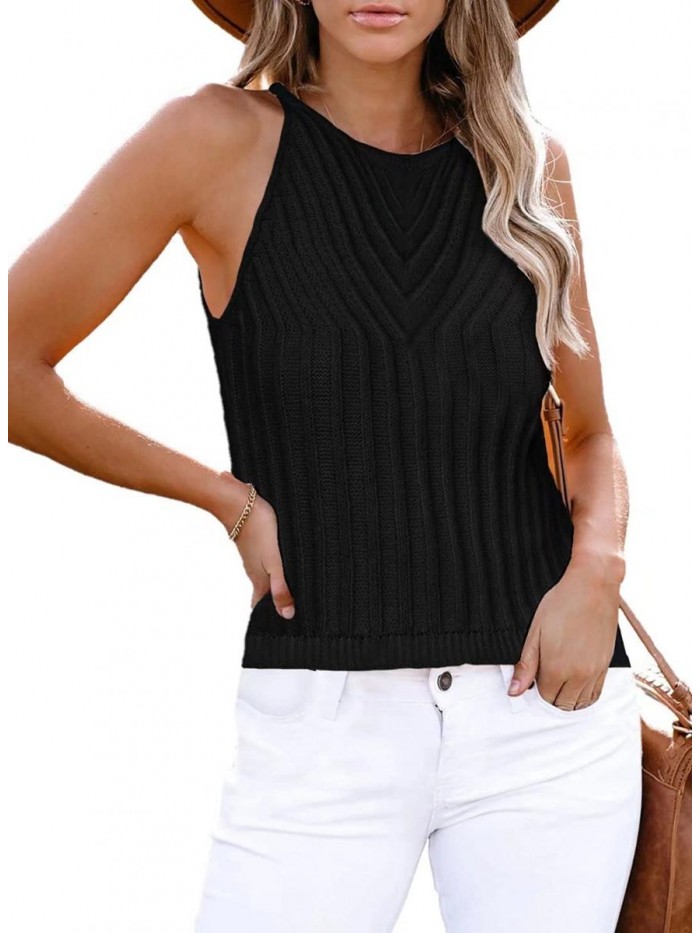 Womens Fashion Casual Tanks Summer Sexy V Neck Sleeveless Shirts Color Block Blouses Loose Cute Camis Tops 