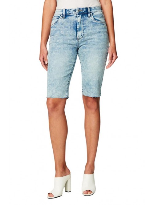 Womens Luxury Clothing Long Bermuda Denim Short, C...