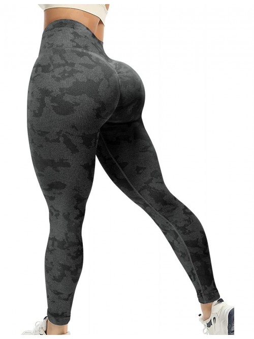 Women Seamless Camo Leggings High Waisted Gym Yoga...