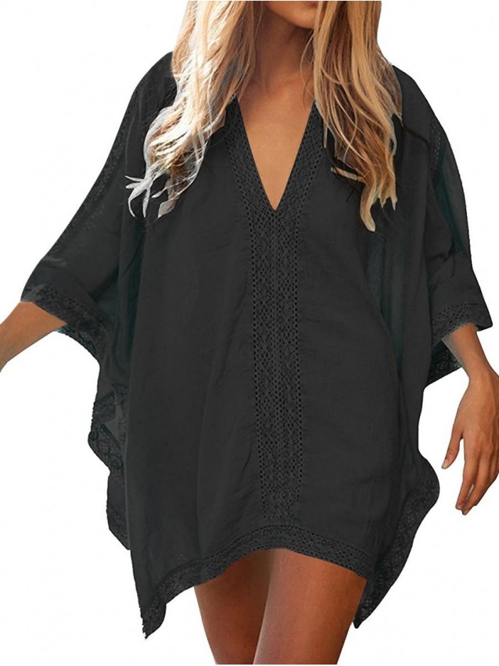 Womens Beach Bathing Suit Swim Bikini Swimsuit Oversized Cover Up Dresses 