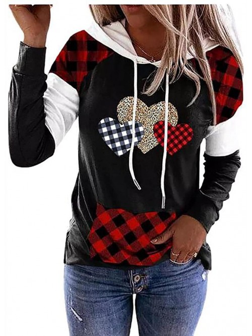 Day Hoodie Tshirt for Women Buffalo Plaid Leopard ...