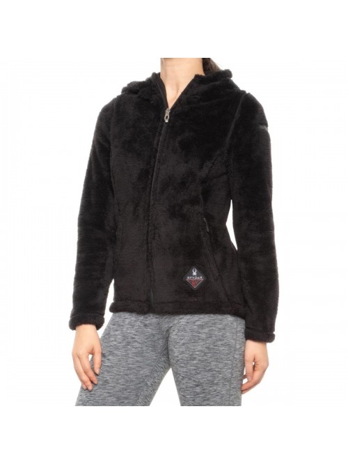 Women's Nick Shaggy Faux Fur Hooded Full Zip Jacke...