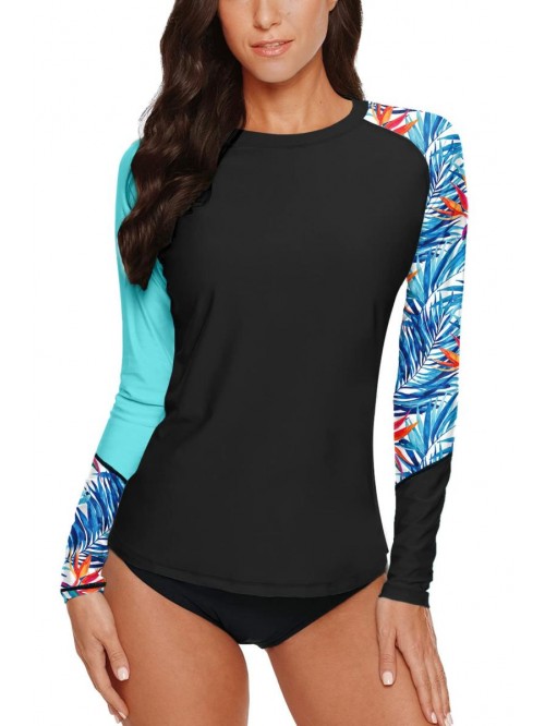 Women's Long Sleeve Rash Guard Sun Protection UPF ...