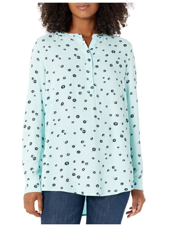 Women's Long-Sleeve Woven Blouse  