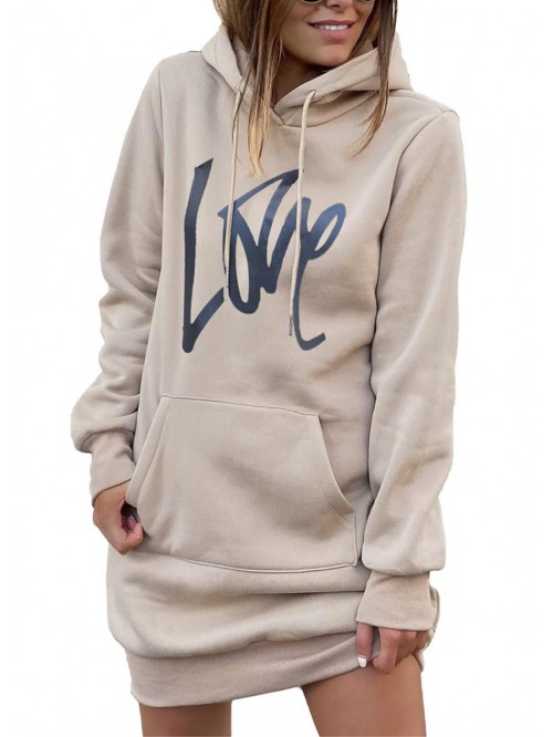 Women's Hooded Sweatshirt Drawstring Lightweight L...