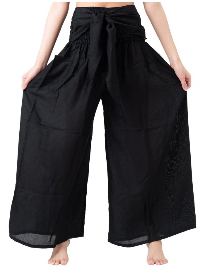 BANGKOK PANTS Women's Boho Palazzo Pants Wide Leg Lounge Pants 