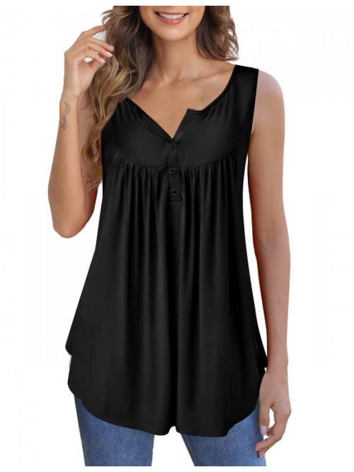 Womens Plus Size Tunic Tank Tops for Summer V Neck...