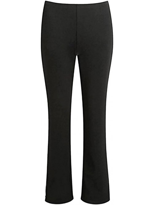 Women's Bootleg Trousers Ladies Bootcut Stretch Fi...