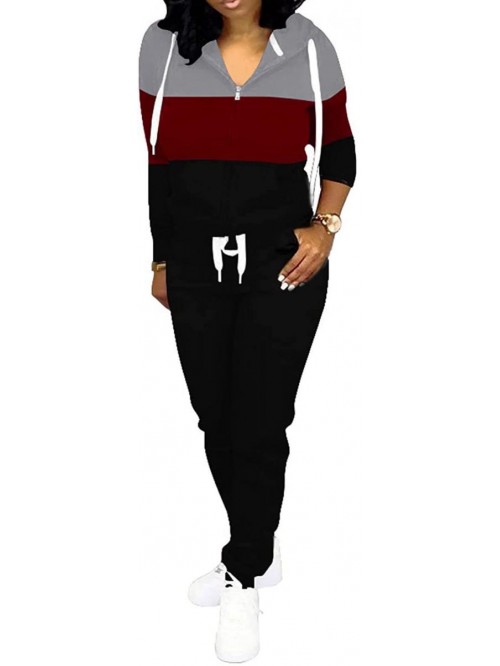 Two Piece Sweatsuit For Women Long Sleeve Jogging ...