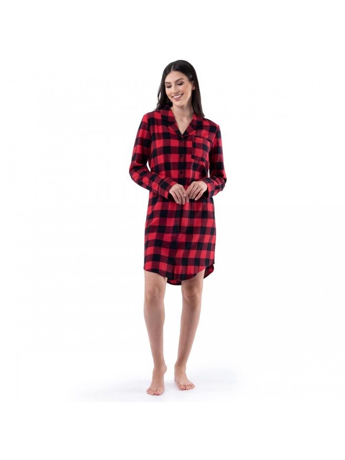 of the Loom Women's Flannel Sleep Shirt 