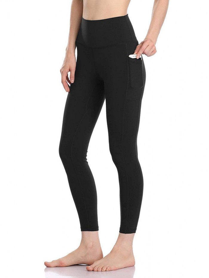 Women's High Waisted Yoga Pants 7/8 Length Leggings with Pockets 