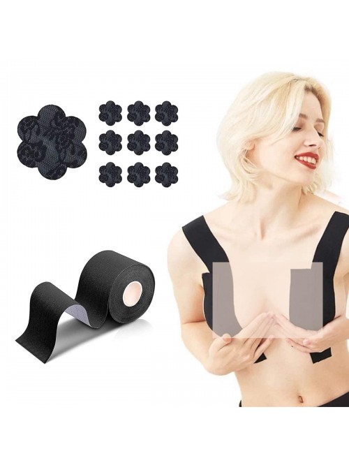 Invisible Breast Lift Tape with Lace Petal Backles...