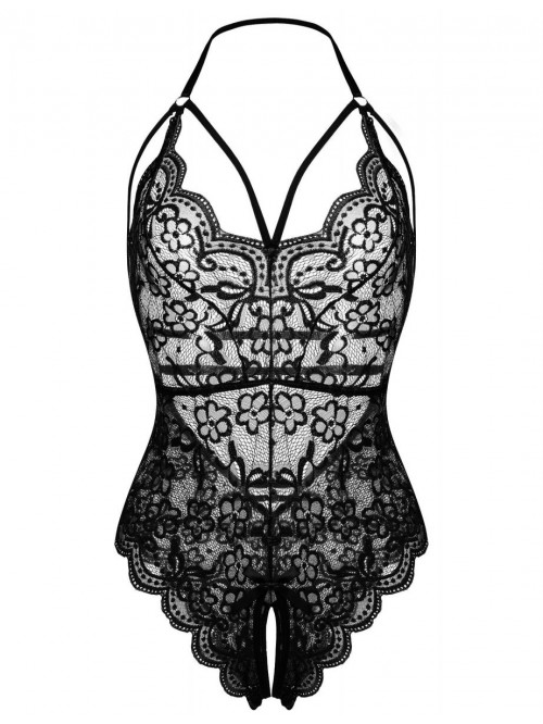 VITA Women Lingerie Lace Bodysuit One Piece Babydo...