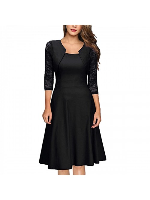 Shrug Drape Dress Business Work Office Wear Splici...