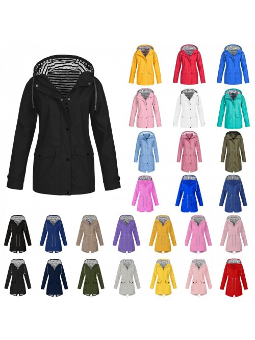 Rain Jackets for Women Waterproof Lightweight Hood...