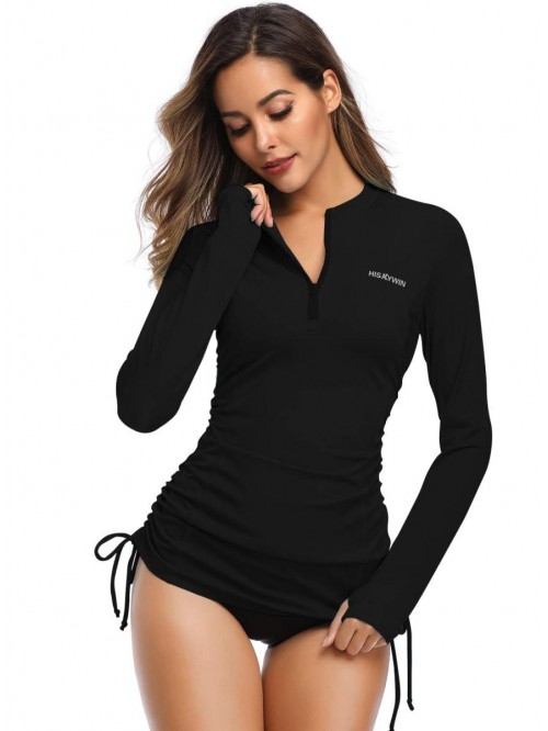 Women's Long Sleeve UV Sun Protection Rash Guard S...