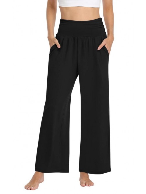 Womens Wide Leg Pants Casual Loose Yoga Sweatpants...