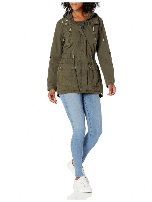 Women's Cotton Hooded Anorak Jacket (Standard & Pl...