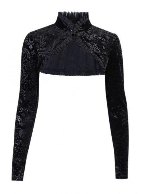 Womens Bolero Lace Velvet Retro Harajuku Gothic Lo...