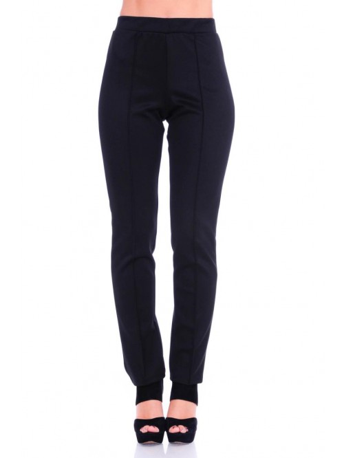 Women's Solid Stretch Straight Leg Slim Fit Pants ...